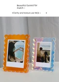 Akrilik Manyetik Polaroid Fotoğraf Çerçevesi - Turuncu 5 inç (8.9 x 12.7cm) - 12