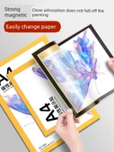 A3 Altın Rengi Manyetik Fotoğraf Çerçevesi - 2 Yaprak - 4