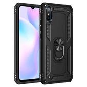 Gpack Xiaomi Redmi 9A Kılıf Tank Koruma Vega Standlı Yüzüklü Mıknatıslı - 7