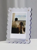 Akrilik Manyetik Polaroid Fotoğraf Çerçevesi - Pembe 3 inç (5.5 x 8.4cm) - 6