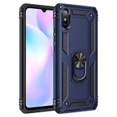 Gpack Xiaomi Redmi 9A Kılıf Tank Koruma Vega Standlı Yüzüklü Mıknatıslı - 6