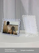 Akrilik Manyetik Polaroid Fotoğraf Çerçevesi - Pembe 3 inç (5.5 x 8.4cm) - 4