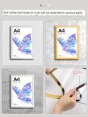 A3 Altın Rengi Manyetik Fotoğraf Çerçevesi - 2 Yaprak - 10