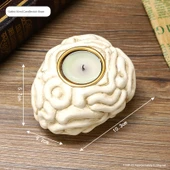 Gotik İskelet Aromaterapi Mumluk - Beyin Tasarımlı (Tea Wax Hariç) - 1