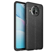 Gpack Xiaomi Redmi Note 9 Pro 5G Kılıf Niss Silikon Deri GörünümlüNano Glass - 4