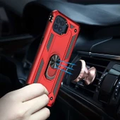 Gpack Oppo Reno 4 Lite Kılıf Vega Tank Koruma Standlı Yüzüklü MıknatıslıNano Glass thumbnail 3