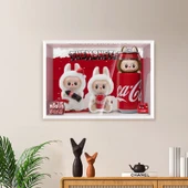 Vinil Bebek Cam Kapaklı Labubu Coca-Cola Seri Kör Kutu Fotoğraf Çerçevesi Tekli Paket [17*22cm] - 6