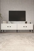 Happylife Furniture Design  %100 Mdf Tv Ünitesi 180 Cm Beyaz Aytaşı Tv Sehpası - 4