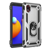 Gpack Samsung Galaxy A01 Core Kılıf Vega Tank Koruma Standlı Yüzüklü MıknatıslıNano Glass - 5