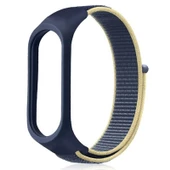 Gpack Xiaomi Mi Band 6 Kordon Cırtcırt Kumaş Kordon Velcro - 7