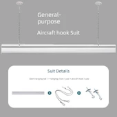Metal Afiş Asma Aparatı - Uçak Kancalı Paket 40cm - 1