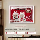 Vinil Bebek Cam Kapaklı Labubu Coca-Cola Seri Kör Kutu Fotoğraf Çerçevesi Tekli Paket [17*22cm] - 2