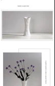 Modern Minimalist Seramik Vazo - Kelebek Rüyası. (Düz Beyaz) - 11