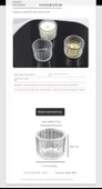 Çizgili Cam Aromaterapi Mumluk - Yüksek Model Tealight Mum Kabı - 5761 - 11