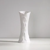 Modern Minimalist Seramik Vazo - Rafine. Paragraf (Düz Beyaz) - 6