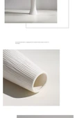 Modern Minimalist Seramik Vazo - Kelebek Rüyası. (Düz Beyaz) - 12