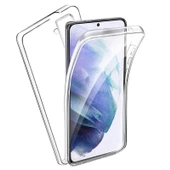 Gpack Samsung Galaxy S21 Plus Kılıf Ön Arka  Silikon Koruma Renksiz - 1
