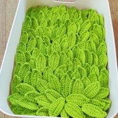 El Yapımı Yün Çiçek Buketi - Mini Ayçiçeği Başı - 3