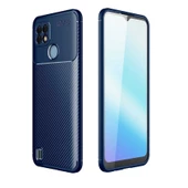 Gpack Realme C21 Kılıf Negro Kamera Korumalı Karbon GörünümNano Glass - 4