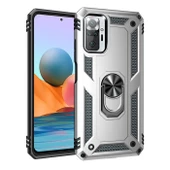Gpack Xiaomi Redmi Note 10 Pro Kılıf Vega Tank Standlı Yüzüklü Mıknatıslı - 5