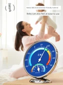 Sıcaklık ve Nem Ölçer - Disk Mavi Elektrokaplama / Asılabilir Çift Amaçlı - 2