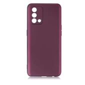Gpack Oppo A74 4G Kılıf Kamera Korumalı Mat Soft Premier SilikonNano Glass - 6
