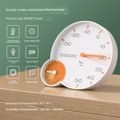 Sıcaklık ve Nem Ölçer - 5'li Paket Çift Ekran Hızlı Gösterge Higrometresi thumbnail 1