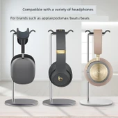 Kulaklık Standı - Siyah Geniş Metal Taban Kavisli - 5