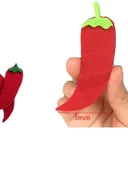 Keçe Meyve Sebze Duvar Stickerı - Çilek - 5 Adet - 6