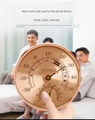 Yuvarlak Mini Termometre - Sarkıtlı, Çift Kullanımlı - Beyaz - 10