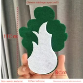 Keçe Meyve Sebze Duvar Stickerı - Karpuz - 5 Adet - 10