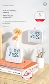 Dijital Sıcaklık ve Nem Ölçer - 2'li Mini, Duvar Stickerlı ve Pilli - 12