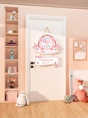 Sanrio Çocuk Odası Kapı Tabelası Duvar Dekoru - Prenses Kapı Plakası 2A10mm - Küçük Boy - 2