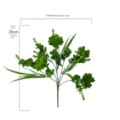 Yapay Çiçek Buketi - Yeşil Amerikan Lotusu 35cm thumbnail 1