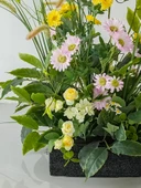 Yapay Çiçek Buketi - Yeşil Amerikan Lotusu 35cm thumbnail 5