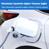 Glanz Elektrikli Araç Şarj Soketi Yağmur Koruma Brandası, EV Şarj Soket Koruyucu 45 - 40cm - 3