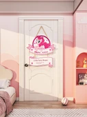 Sanrio Çocuk Odası Kapı Tabelası Duvar Dekoru - Prenses Kapı Plakası 2A10mm - Küçük Boy - 3
