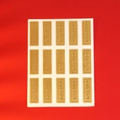 Namo Dikey Mini Namo Amitabha Altın Varaklı Buda Sticker - 1