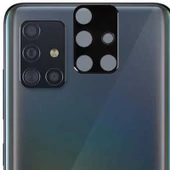 Gpack Samsung Galaxy A51 Kamera Lens Koruyucu Cam Siyah - 1
