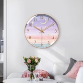 Minimalist Duvar Saati - 30 cm - Siyah Çerçeve Siyah Akrep - 4