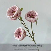 Yapay Austin Gülü Üç Başlı - Fasulye Ezmesi Moru thumbnail 12