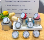 Mini Masa Saati - Sessiz Quartz - Gri - 7