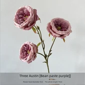 Yapay Austin Gülü Üç Başlı - Fasulye Ezmesi Moru thumbnail 1