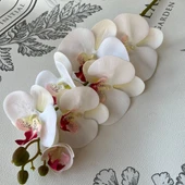 3D Yapay Phalaenopsis Orkide Çiçeği - 9 Kafa - Pembe - 12