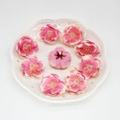 DIY El Yapımı Yapay Çiçek Garland Düğün Makyajı Süsleme Çiçeği - Beyaz Pudra - 12