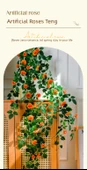 Şampanya Yapay Gül Sarmaşığı - 1.8 Metre - Telli Aisha - 7