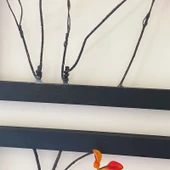 Sonbahar Yaprağı Yapay Çiçek Duvar Muralı - Materyal Paketi 1 Çerçeve 2 Mor Mavi Kelebek Yaprağı - 7