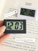 Mini Elektronik Dijital Masa Saati - Beyaz +2 Dijital - Tarih ve Saat - 4