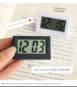 Mini Elektronik Dijital Masa Saati - Siyah +6 Dijital - Tarih ve Saat - 10