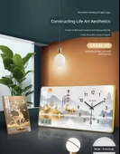 Ahşap Duvar Saati Takvimli - 40 cm K36-Happy Warm Residence (Altın Kutu) - 10